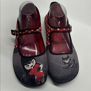 Hot Chocolate Chocolaticas Mary Jane Shoes Petunia Cat Goth Pinup Black 41 US 11